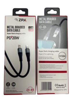 Кабель ZX-85 Tupe-C/Ip PD20W 200(шт.ящ)